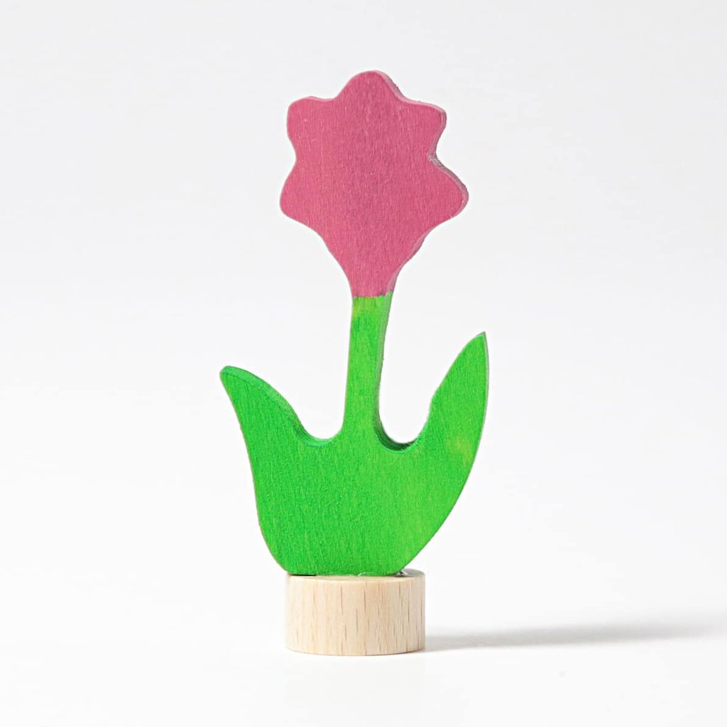 Grimm's Steckfigur rosa Blume