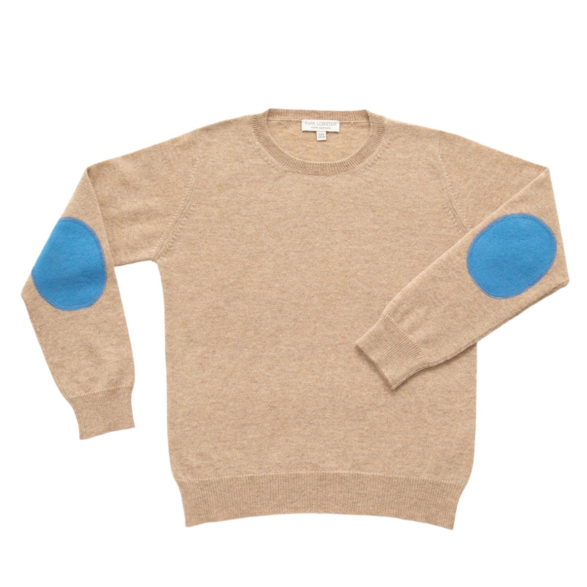 Papa Lobster Pullover Bill, beige mélange+hellblau mélange 1