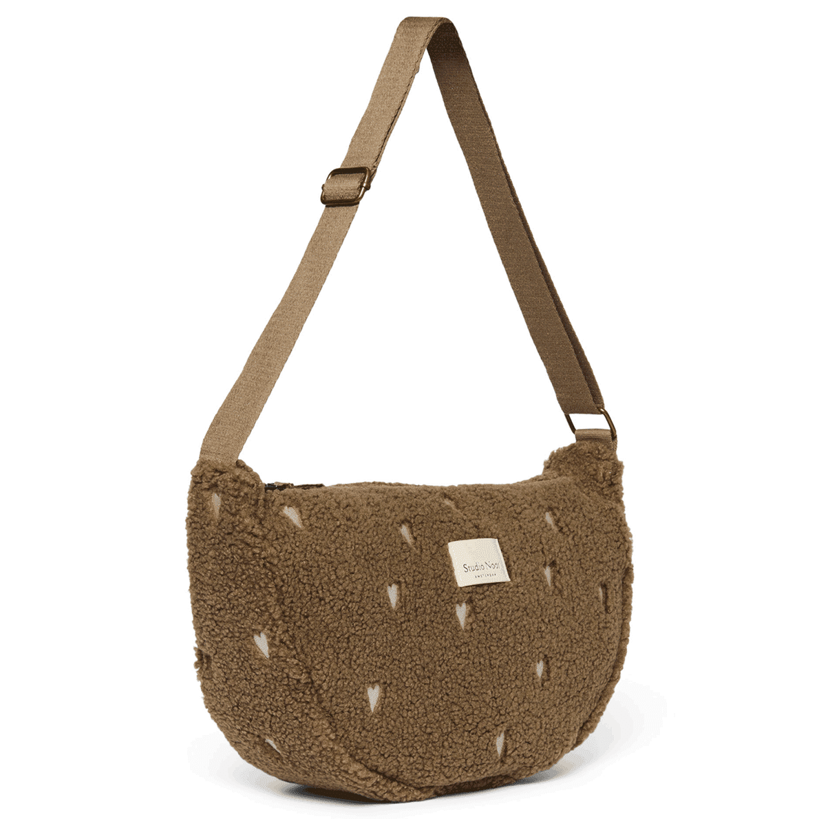 Studio Noos Adult Fanny Bag Teddy Pouch Hearts brown 1