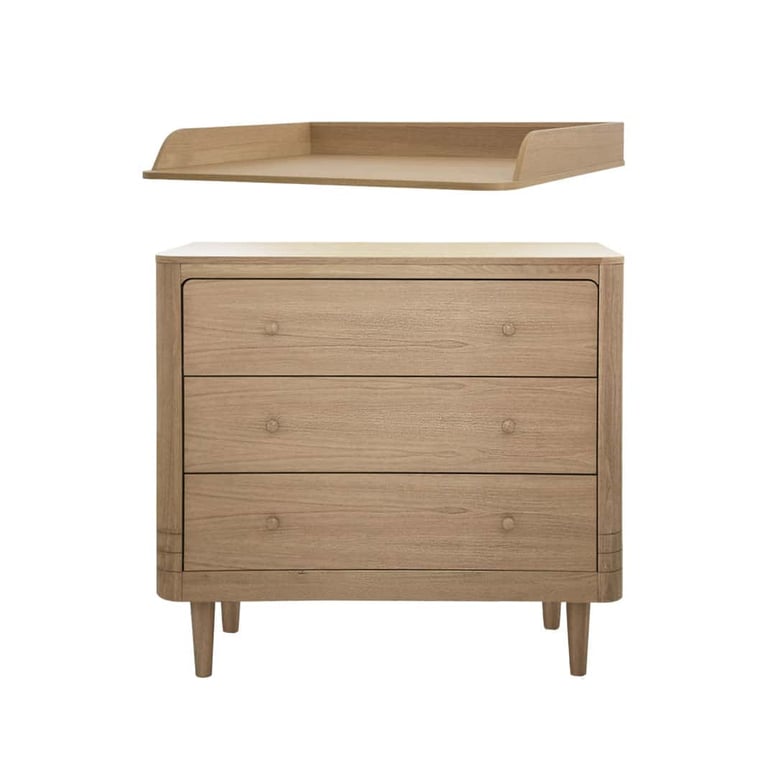We Are Bitte Wickelkommode Nature Eiche 2.0 (Kommode inkl. Wickelansatz)