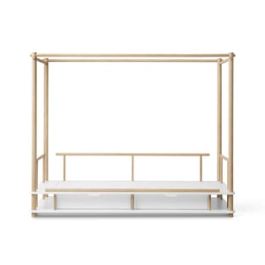 Oliver Furniture Camp Himmelbett, weiß/Eiche