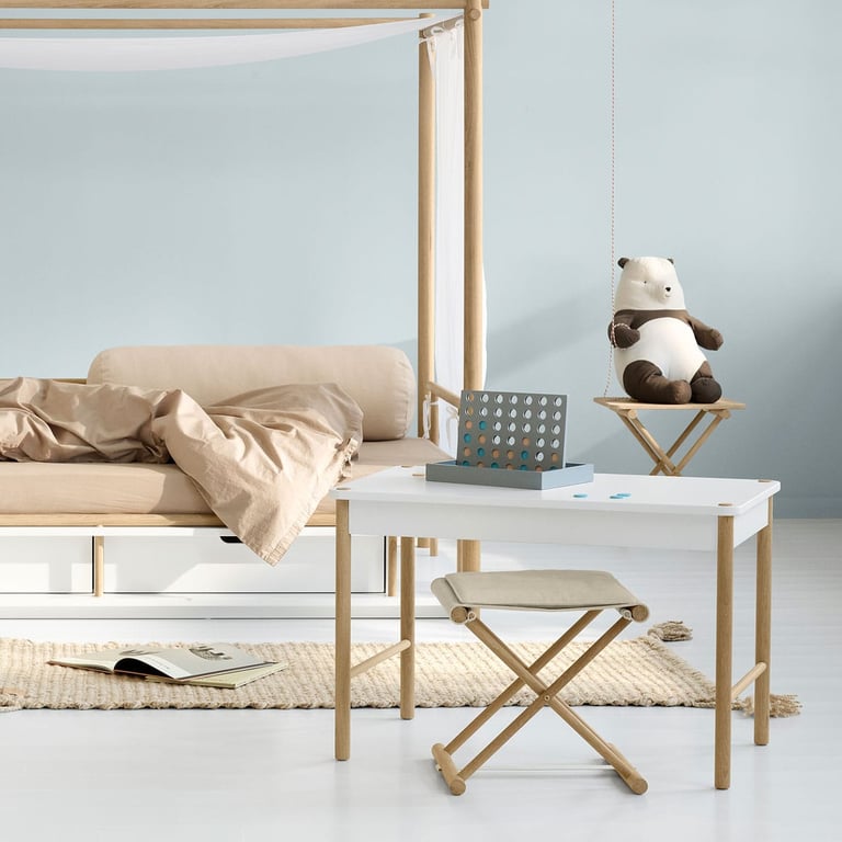 Oliver Furniture Camp Kleinkind Spieltisch, weiß/Eiche