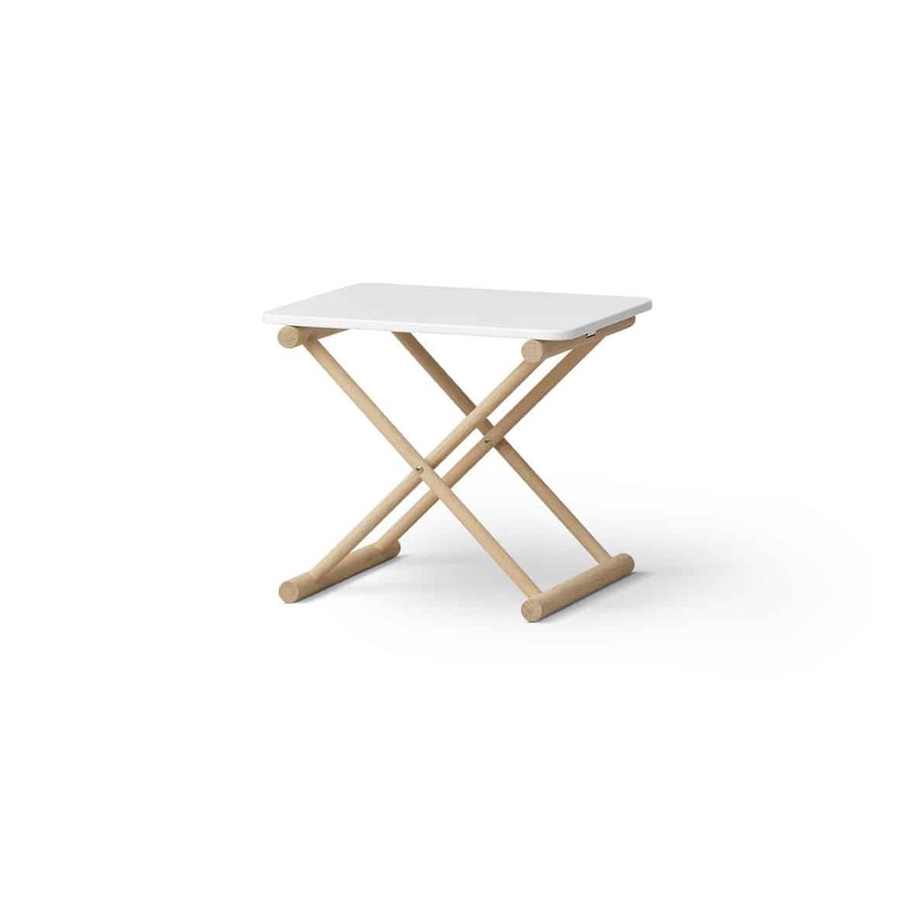 Oliver Furniture Camp Nachttisch, niedrig, Eiche/ Weiss