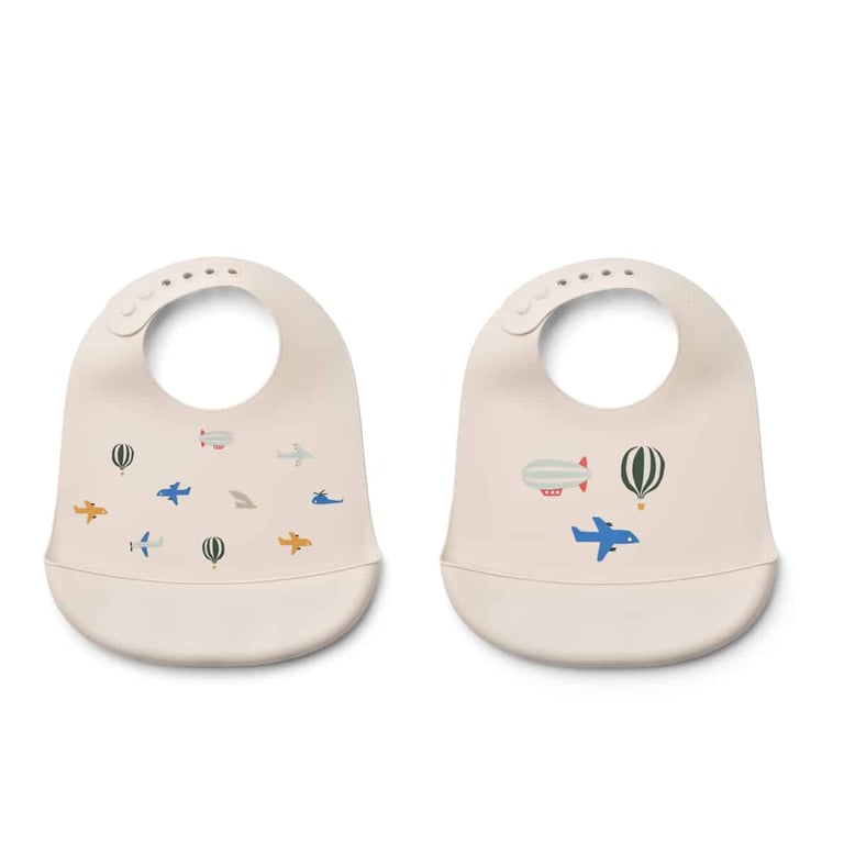 Liewood Lätzchen Tilda - 2er Pack Aviator Ecru