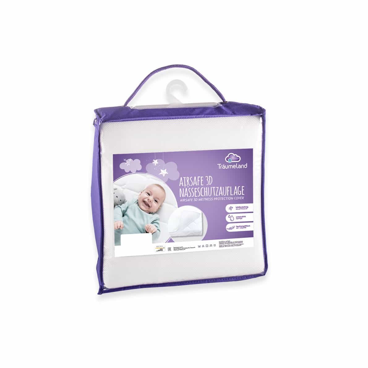 Träumeland AIRSAFE 3D-Nässeschutzauflage 90x200 1