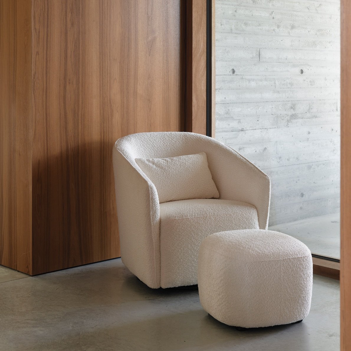 Quax Drehstuhl und Drehhocker Gomi, Cream