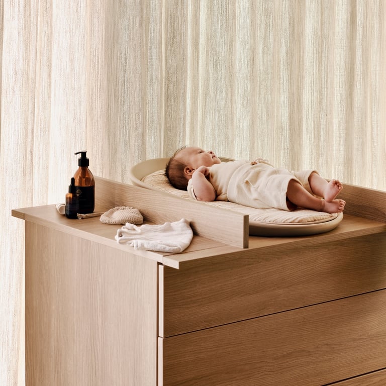 Quax Wickelaufsatz für Kommode Flow, Honey Ash