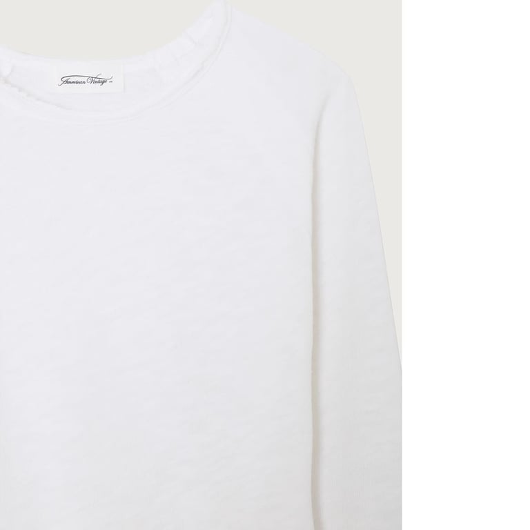 American Vintage Langarm-Shirt Sonoma, weiß 1