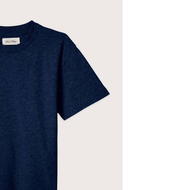 American Vintage T-Shirt Gamipy, Navy Vintage 1