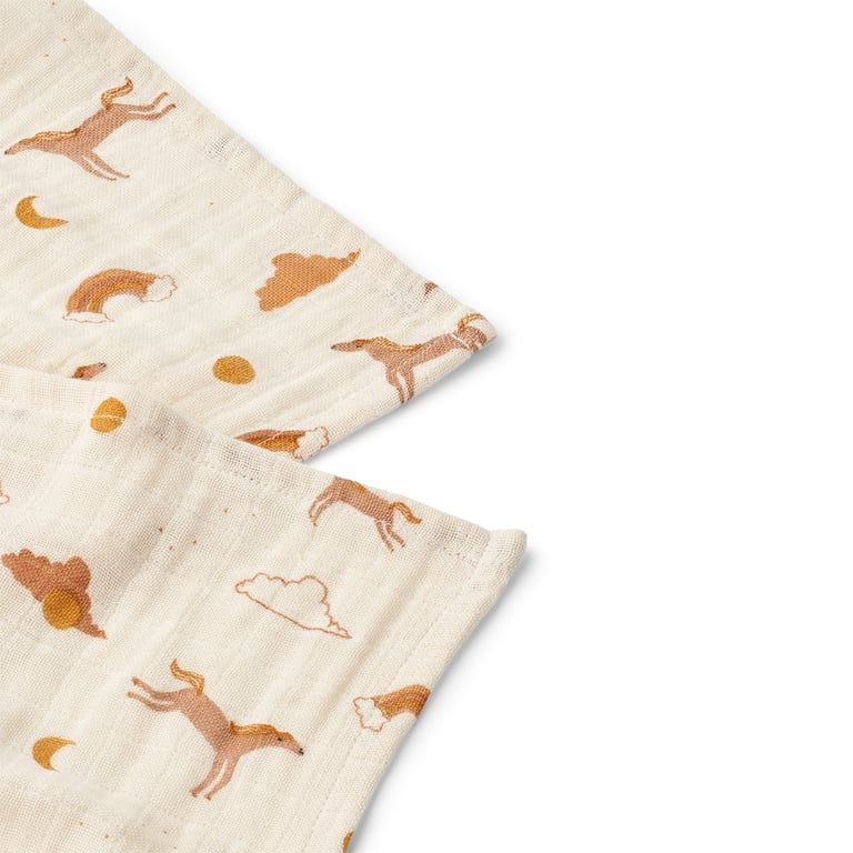 Liewood Musselintuch Lewis 2er Pack, Dream/ Ecru 1