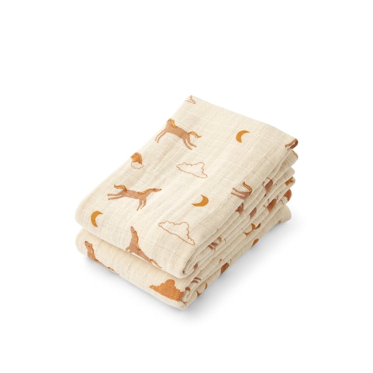 Liewood Musselintuch Lewis 2er Pack, Dream/ Ecru