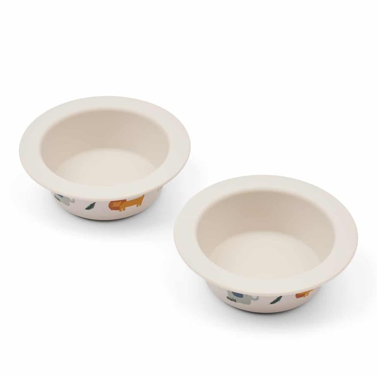 Liewood Suction Bowl Peony, 2er Pack, Safari sandy mix 1