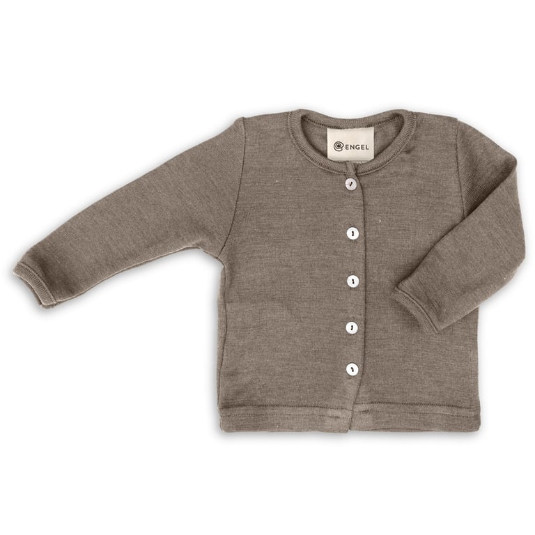 Engel Baby-Cardigan GOTS, walnuss