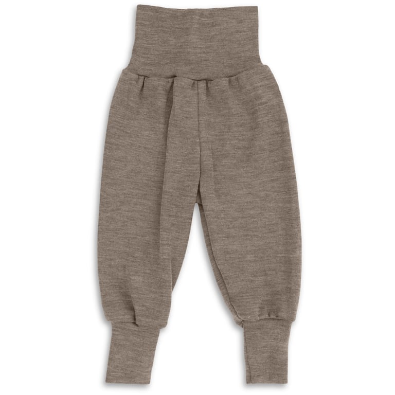 Engel Baby-Hose lang mit Nabelbund GOTS, walnuss
