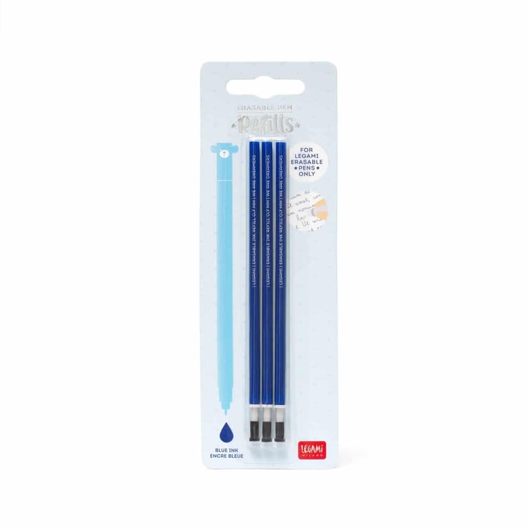 Legami Ersatzmine für löschbaren Gelstift - Erasable Pen, blue (3er Pack) 1