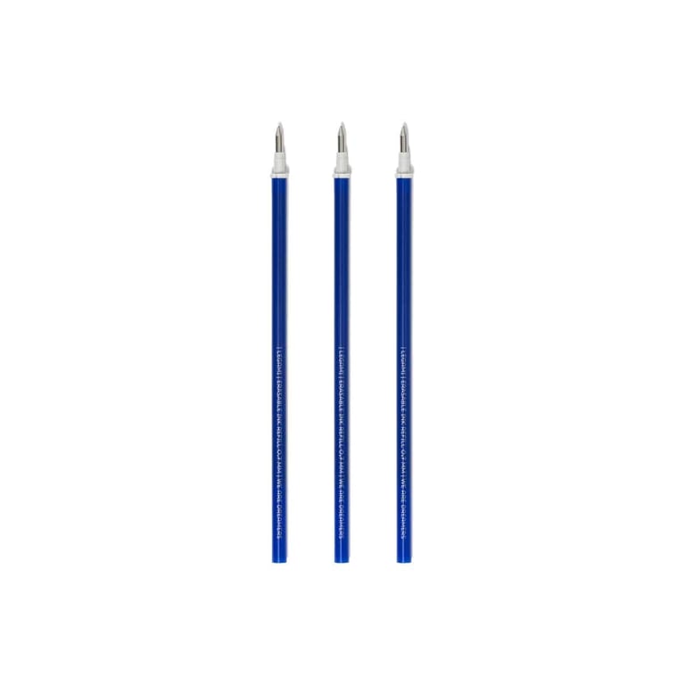 Legami Ersatzmine für löschbaren Gelstift - Erasable Pen, blue (3er Pack)