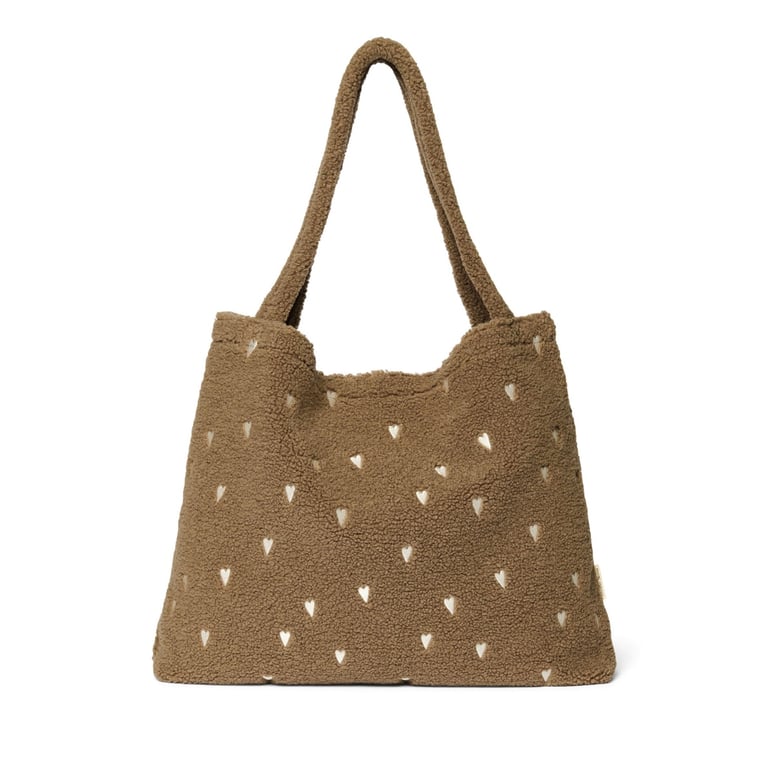 Studio Noos Teddy Hearts Mom-bag, brown