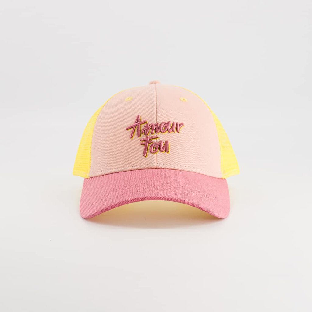 Chamaye Cap Casquette Trucker Amour Fou, Yellow