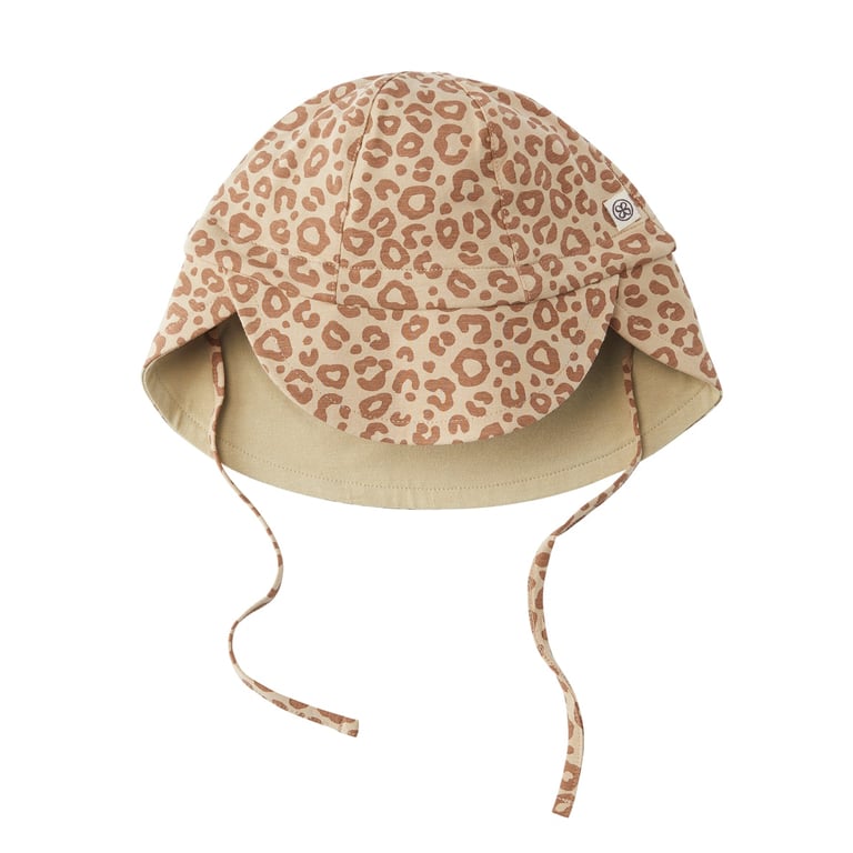 Cloby Wendbarer UV Sonnenhut Leopard Brown-Sandy Beach