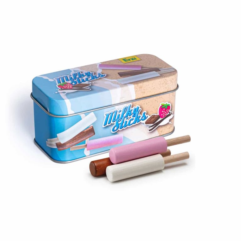 Erzi Holz - Eis Milky Sticks in der Dose