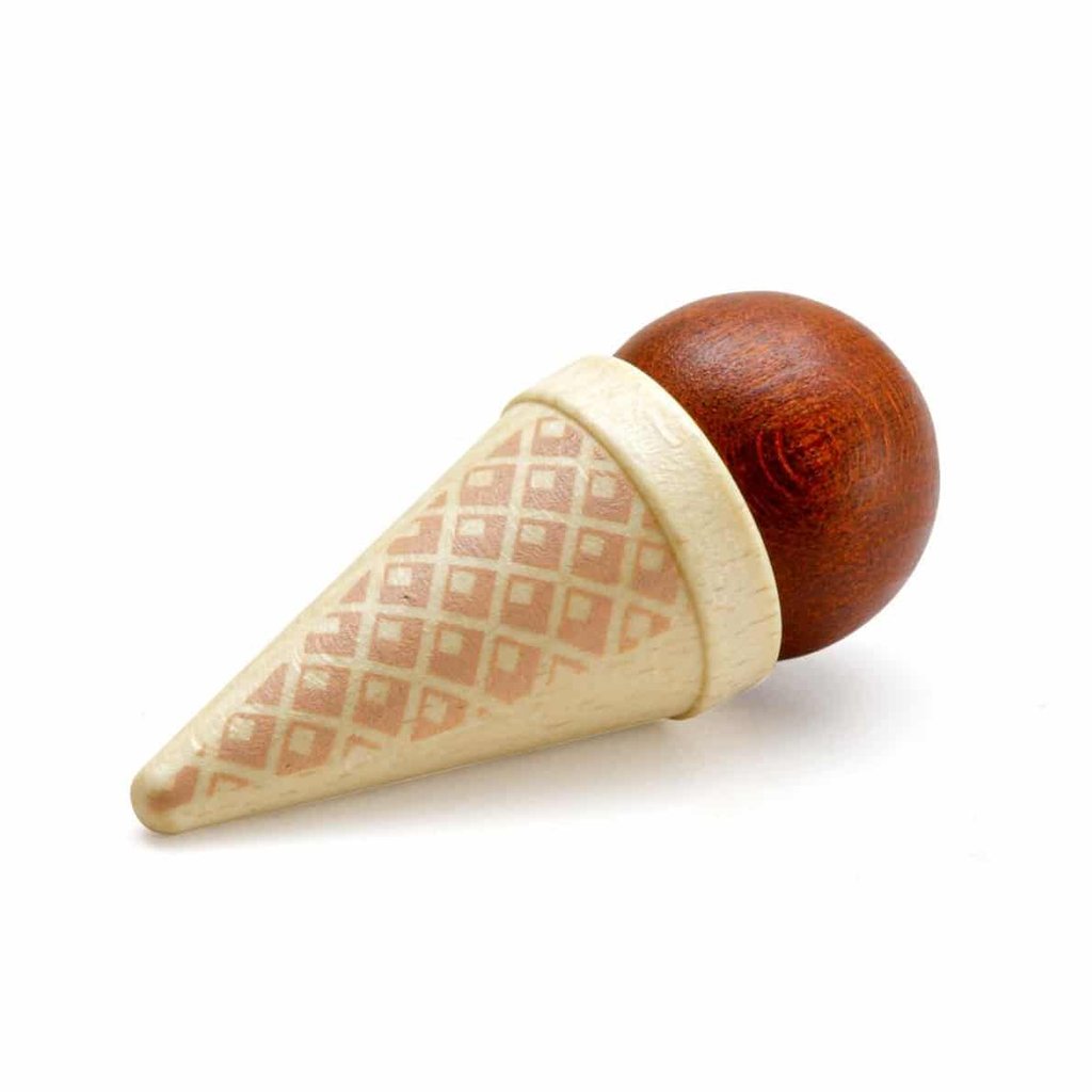 Erzi Holz - Eistüte, braun