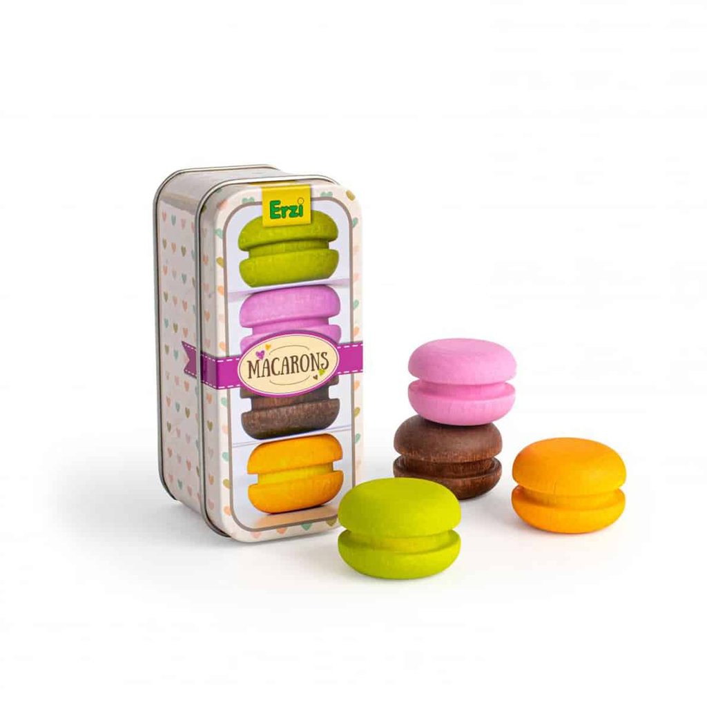 Erzi Holz - Macarons in der Dose