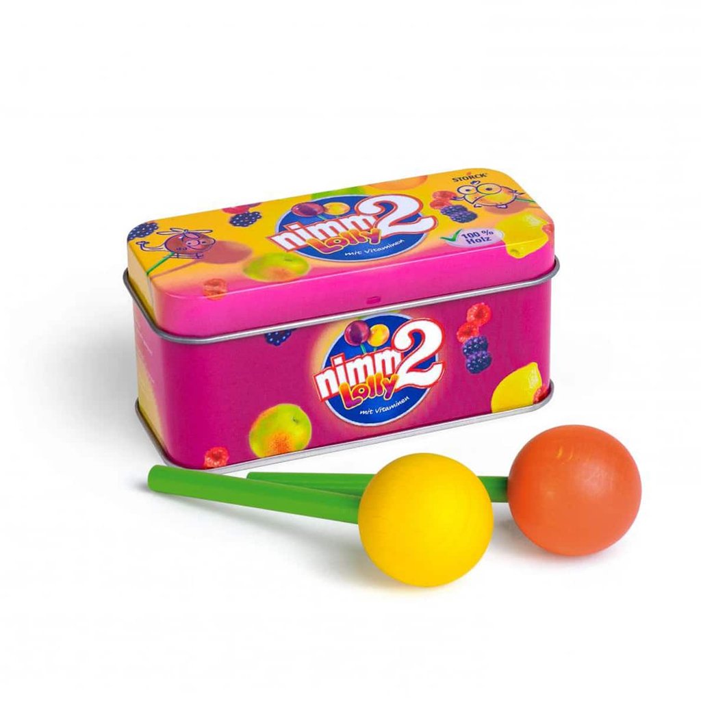 Erzi Holz - nimm2 Lollies in der Dose