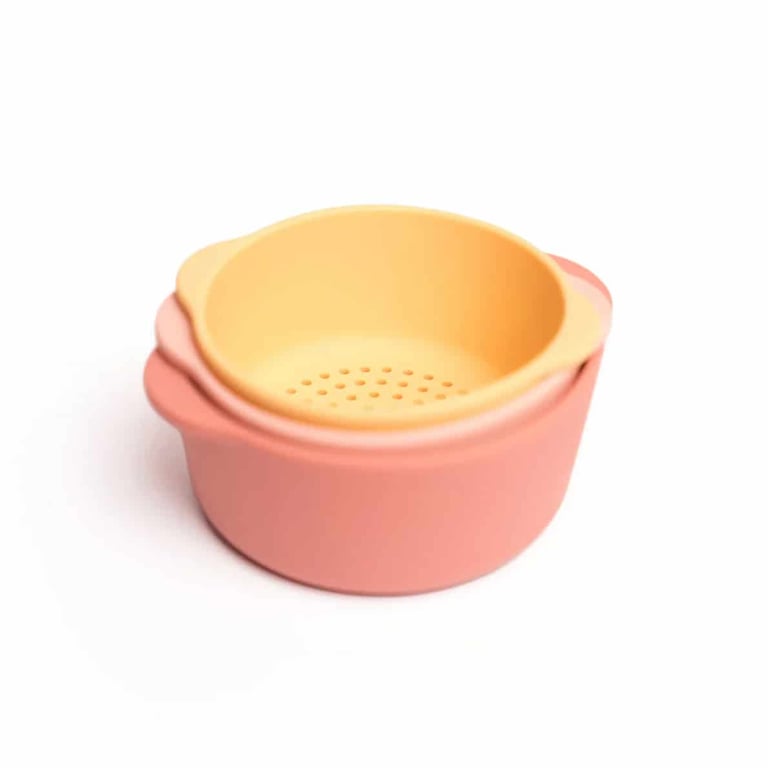 Inspire My Play Nesting Bowl Set coral-yellow 2