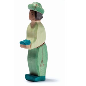 Ostheimer Holzfigur König grün orientalisch