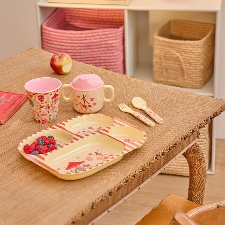 Rice Melamin Becher Medium Fun Fair Print, pink 1