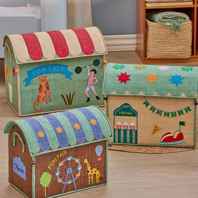 Rice Raffia Kleines Aufbewahrungshaus Fun Fair, tea 1