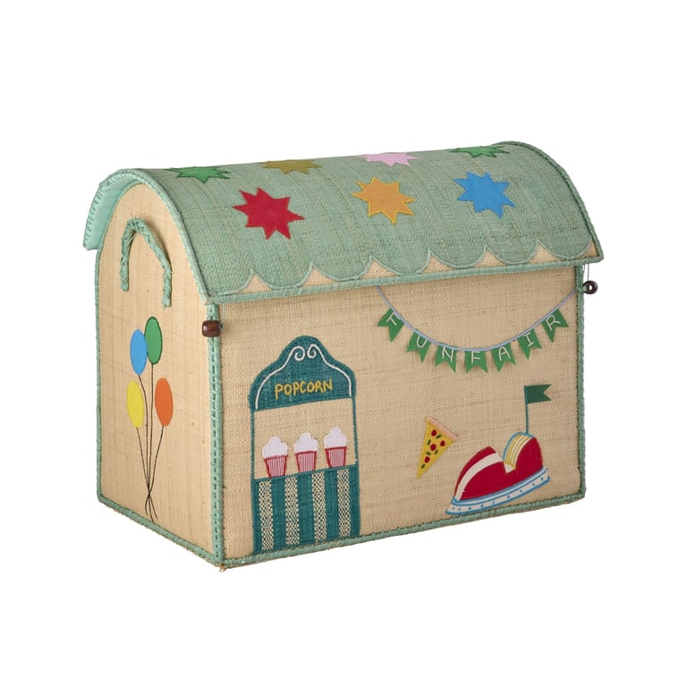 Rice Raffia Medium Aufbewahrungshaus Fun Fair, nature 3