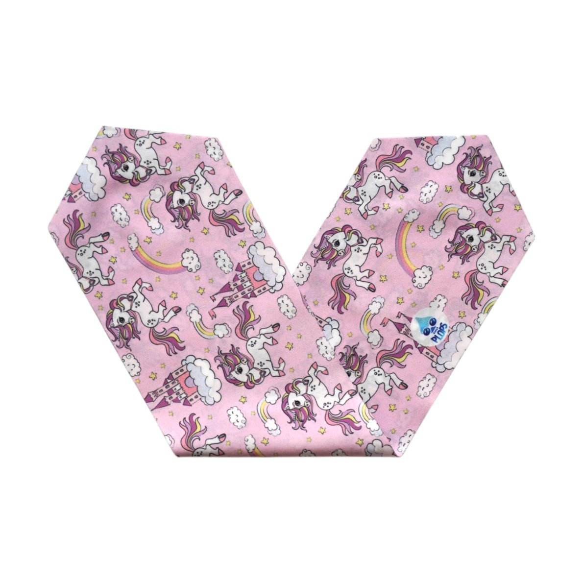 Waterplops Schwimmbrille Plops pink masque mit Headband Wolken-Einhörner 1