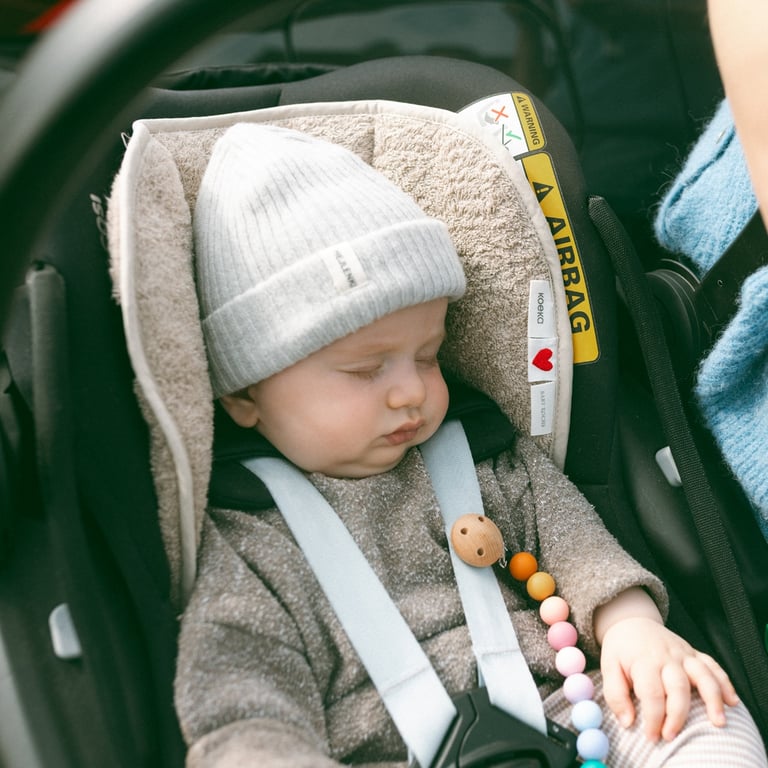 Koeka x Baby Kochs LOVE Sitzauflage für Babyschale Dijon Daily, clay 7