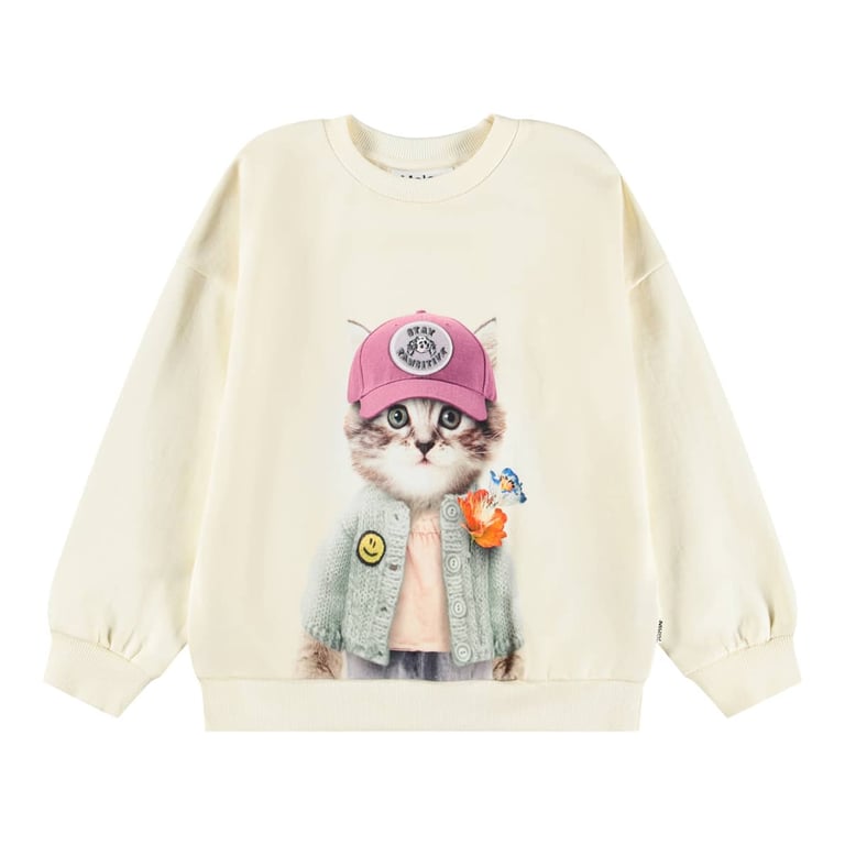 Molo Sweatshirt Maxi Kitty Miauu