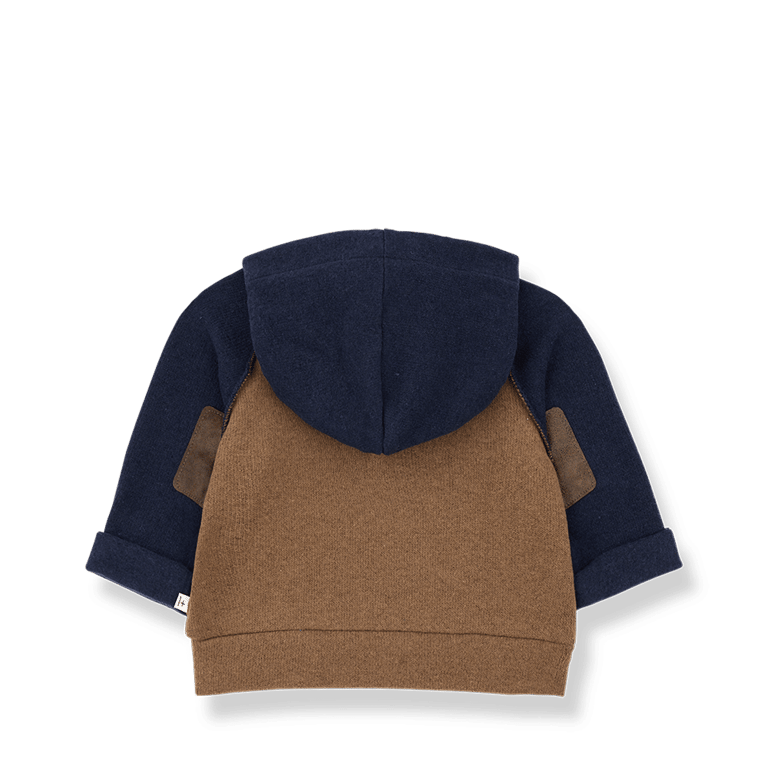 1+ in the family Hoodie HAKON, castagna