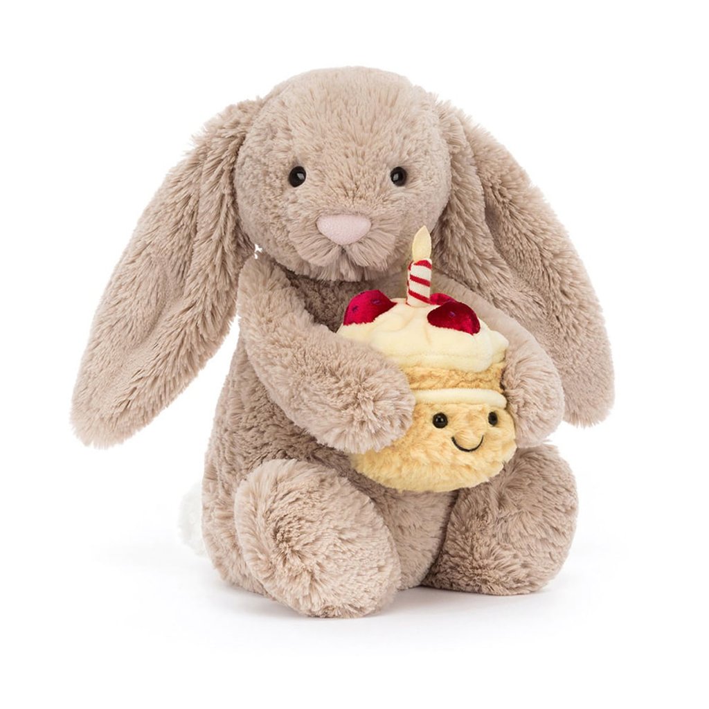 Jellycat Kuscheltier Bashful Beige Bunny Birthday
