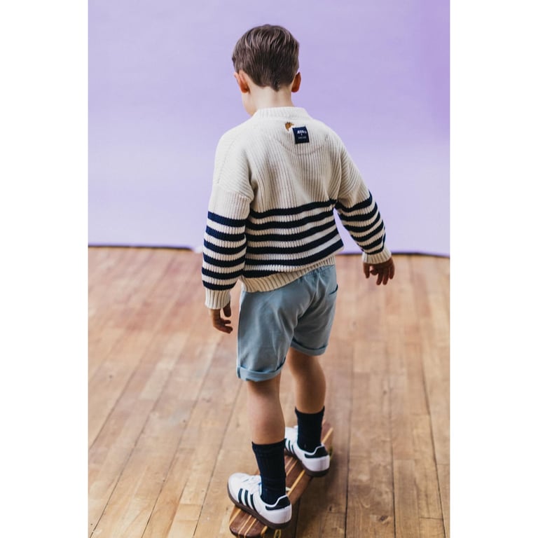 Jessi x Vacvac Stricksweater 2.0 Limited Kids Navy Stripes