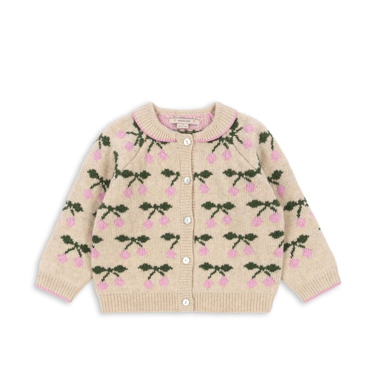 Konges Sløjd Cardigan Strickjacke Belou, cherry