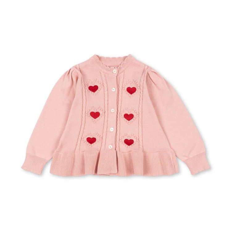 Konges Sløjd Cardigan Strickjacke Soleil, Silver pink