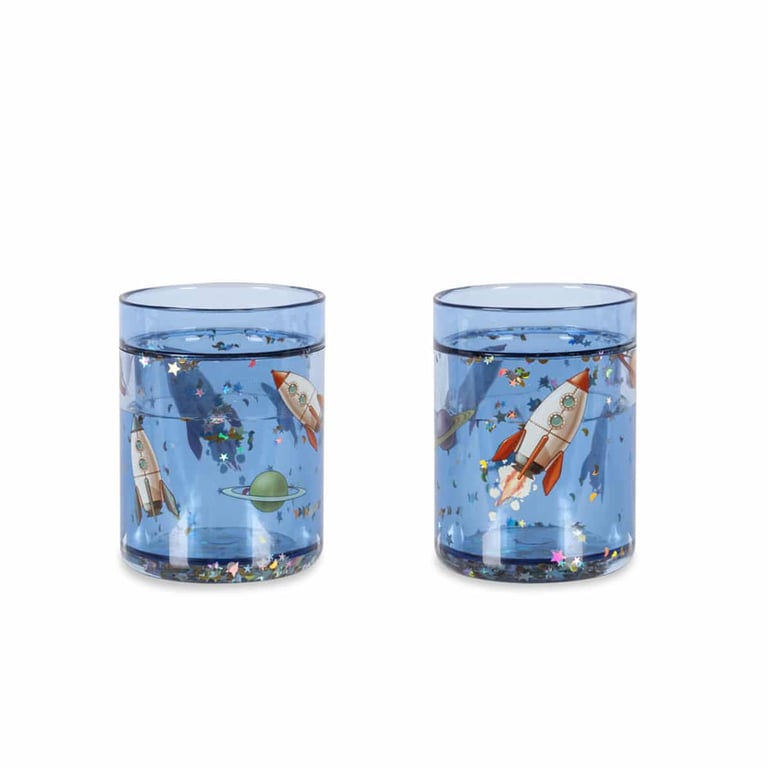 Konges Sløjd Glitter Cups 2er Pack, Outer Space