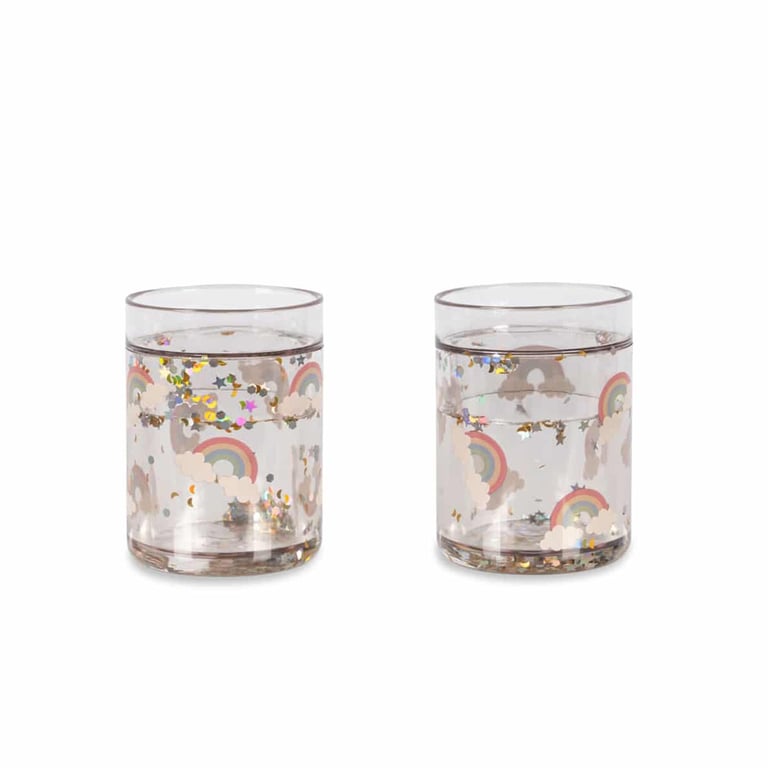 Konges Sløjd Glitter Cups 2er Pack, Rainbow