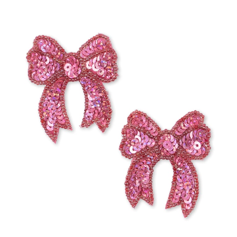 Konges Sløjd Haarclips Sequin Bow, Rapture Rose (2er-Pack)