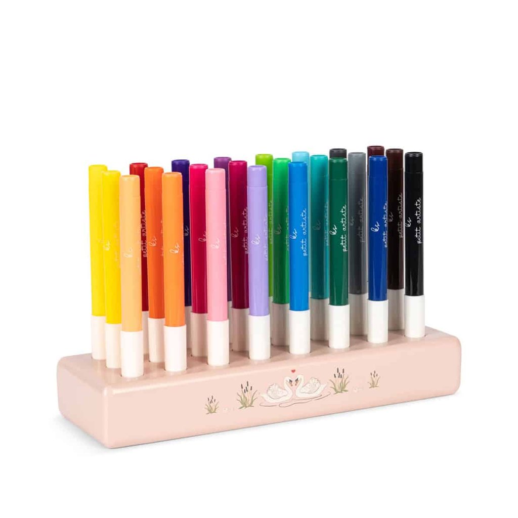 Konges Sløjd Marker-Set mit Holzblock, Mizumi Big