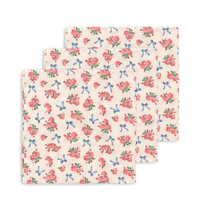 Konges Sløjd Mussselin-Tücher, Bella Rosita (3er-Pack) 1