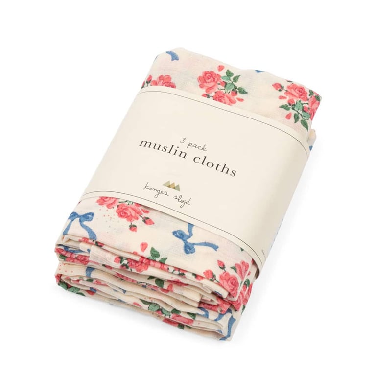 Konges Sløjd Mussselin-Tücher, Bella Rosita (3er-Pack)