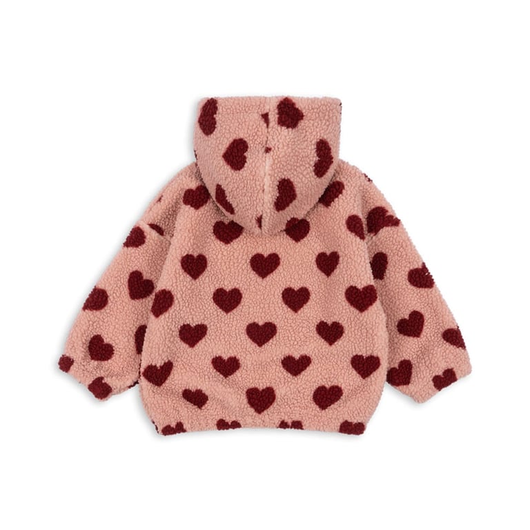 Konges Sløjd Teddy Hoodie Jacke Jody, Coeur Mellow 1