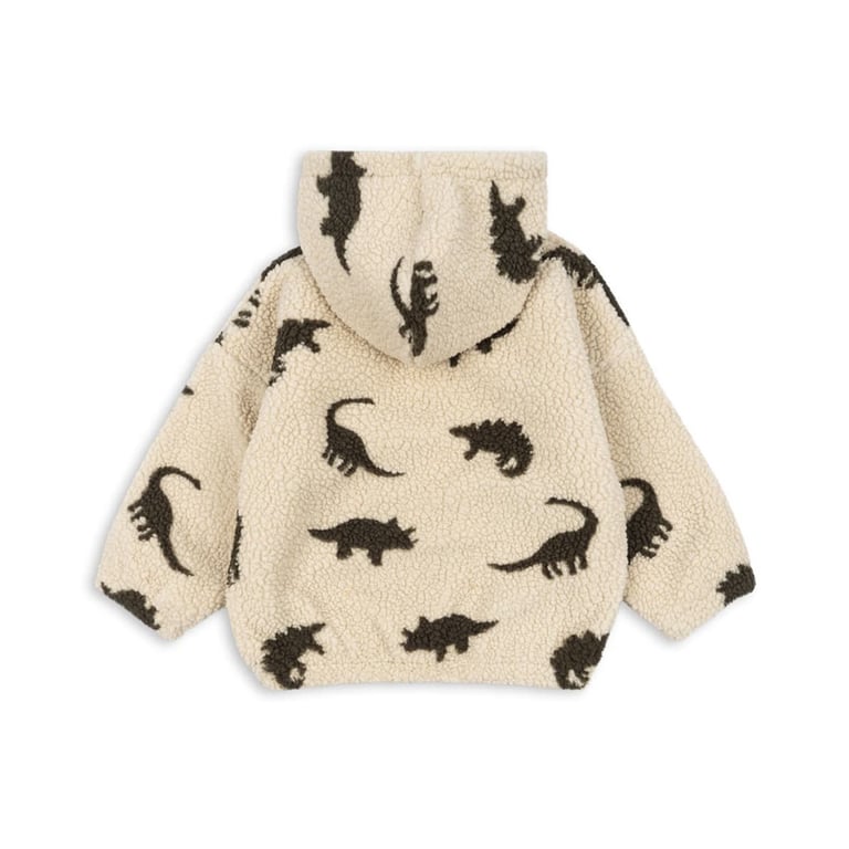 Konges Sløjd Teddy Hoodie Jacke Jody, Dino Silhouette 1