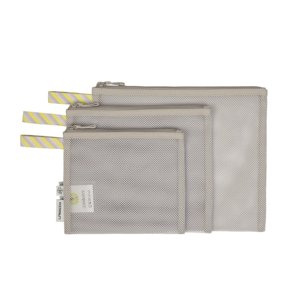 Lässig Netztasche - Mesh Bags (3 Stk), beige