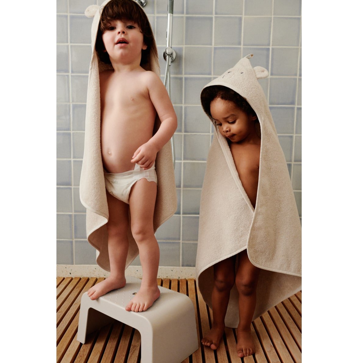 Liewood Kapuzen-Badetuch Albert Polarbear, Sandy 2